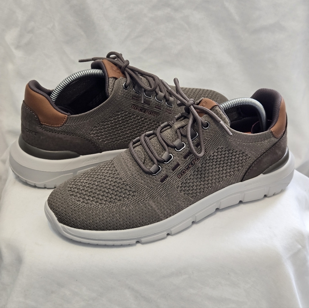 Rockport Men's Jaimson Lace-up Casual Sneakers Sz 8.5 W HEATHERED GREEN